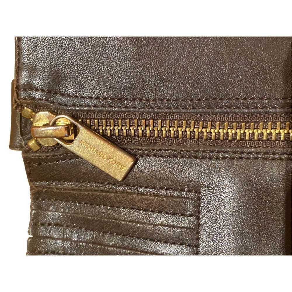 Michael Kors Brown Leather Charm Riding Boots size 5 - Picture 5 of 8